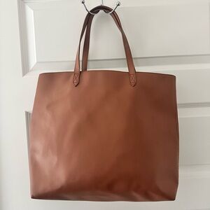 Madewell Tan Leather Tote Bag